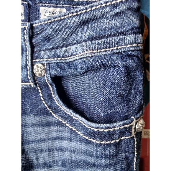 Miss Me Jeans Womens Size 26 Slim Boot Blue Boot Cut Denim Style Distress - Picture 11 of 14